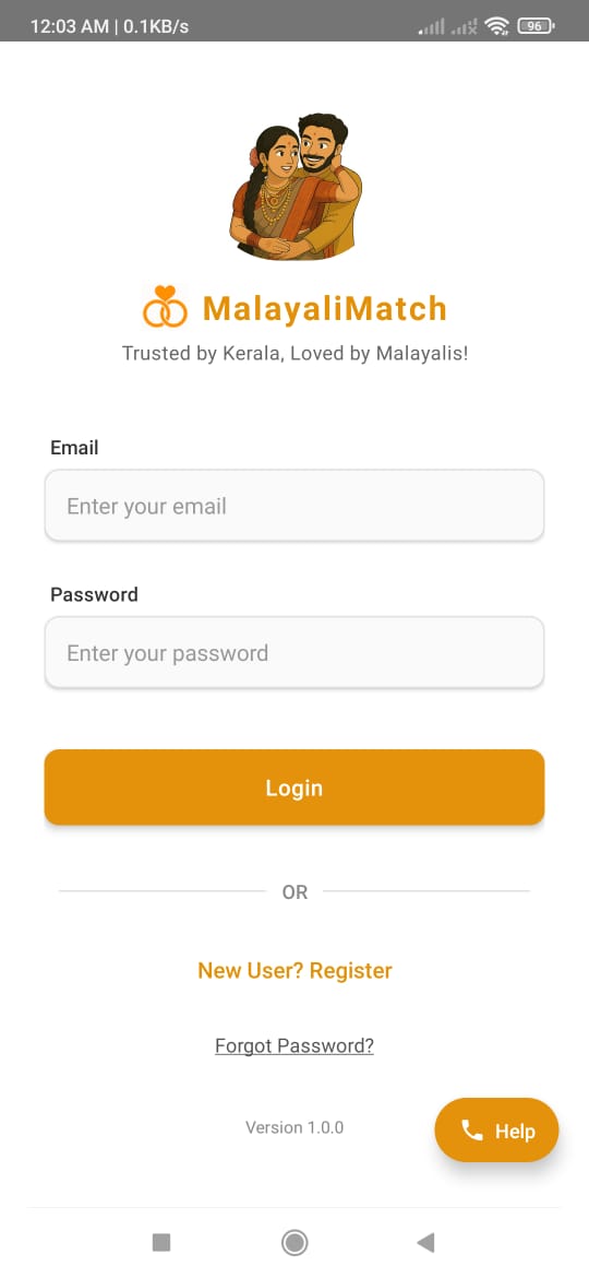 Login Screen