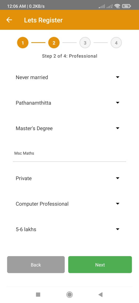 Professional Info
